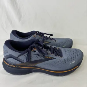 Brooks Men's Ghost Running Shoes - Bluish Gray and Black