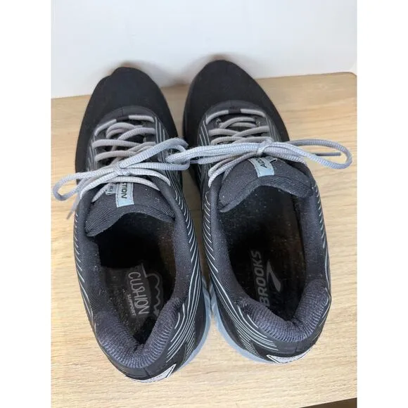 Brooks Men's Size 12.5 Black Addiction Walker Suede Sneaker Shoes