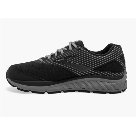 Brooks Men's Size 12.5 Black Addiction Walker Suede Sneaker Shoes
