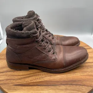 Bullboxer Boots Mens Size 12 Brown Leather Lace up Chukka Ankle Casual Shoes