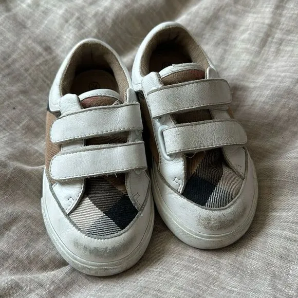 Burberry Kids Canvas Sneakers size 24