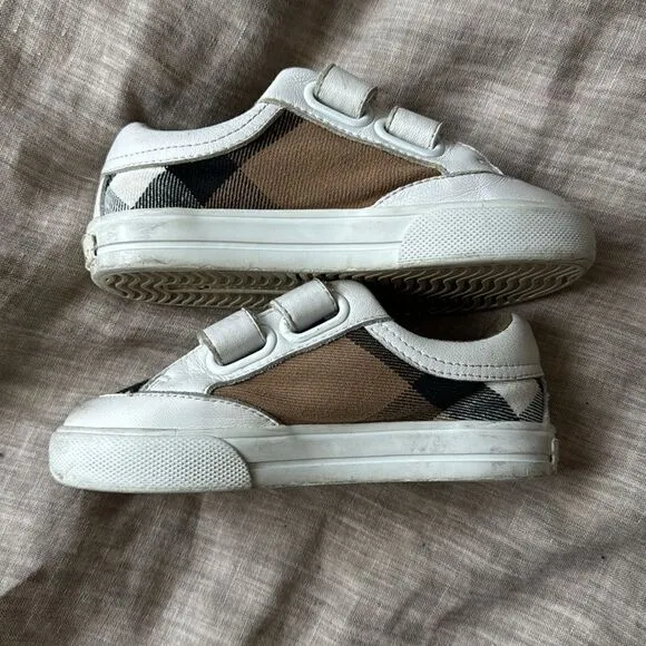 Burberry Kids Canvas Sneakers size 24