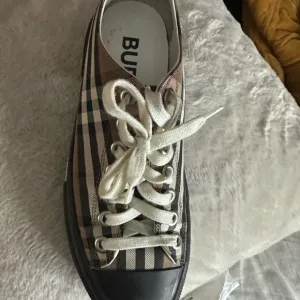 Burberry Plaid Canvas Sneakers