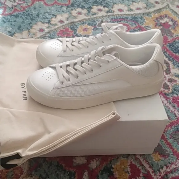 By Far White Rodina Sneakers 7 37 NWT