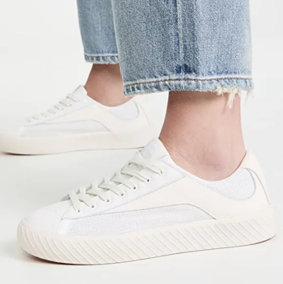 By Far White Rodina Sneakers 7 37 NWT