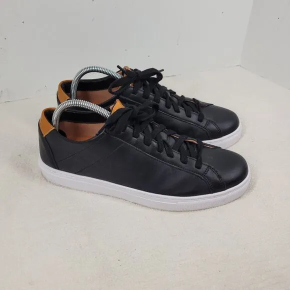 Bylt Shoes Mens Sz 9 Black Leather Casual Sneakers Gorpcore Dress Business Work