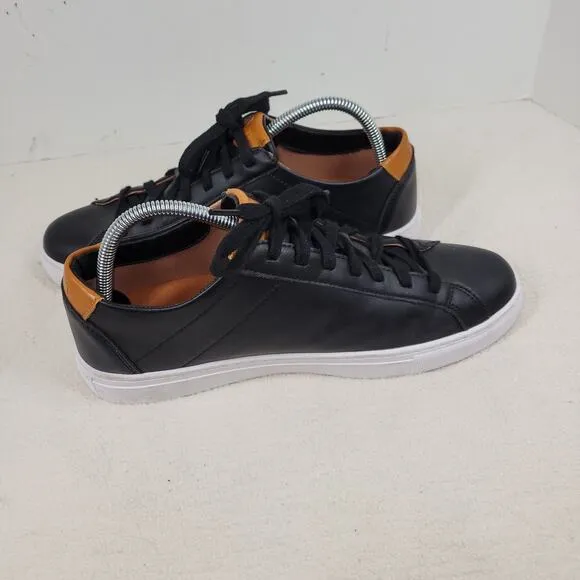 Bylt Shoes Mens Sz 9 Black Leather Casual Sneakers Gorpcore Dress Business Work