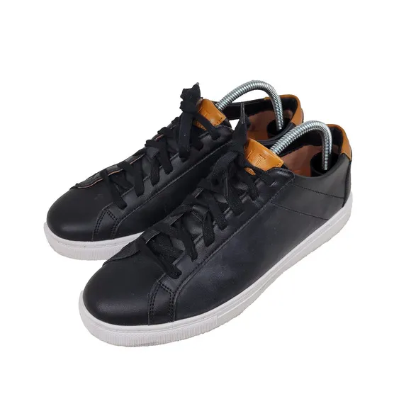 Bylt Shoes Mens Sz 9 Black Leather Casual Sneakers Gorpcore Dress Business Work