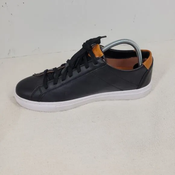 Bylt Shoes Mens Sz 9 Black Leather Casual Sneakers Gorpcore Dress Business Work
