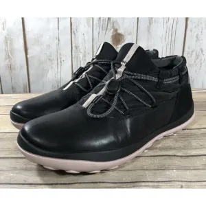 Camper Peu Pista Leather Outdoors Boots Womens Size 42 (11) Hiking Slip On Black