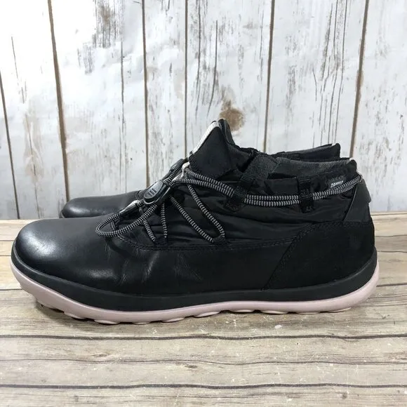 Camper Peu Pista Leather Outdoors Boots Womens Size 42 (11) Hiking Slip On Black