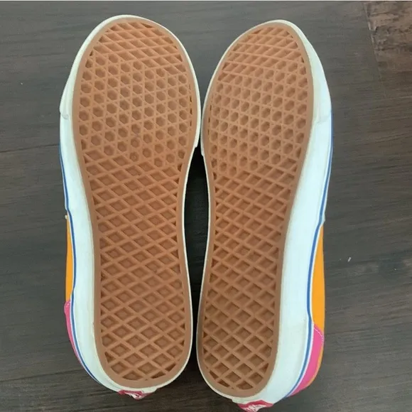 CANVAS SNEAKERS VANS MENS ERA LOW TOP MULTICOLORED LACE UP RETRO 9.5