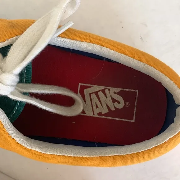 CANVAS SNEAKERS VANS MENS ERA LOW TOP MULTICOLORED LACE UP RETRO 9.5