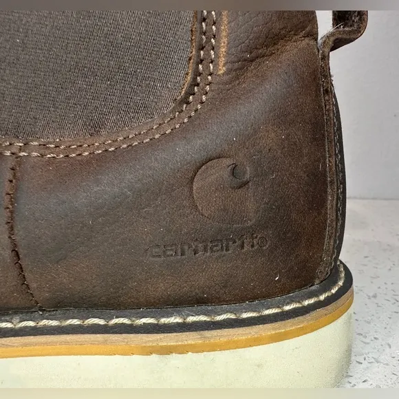 Carhartt Chelsea Wedge Boot Brown Oil Tanned  Leather Slip On Men’s Size 12