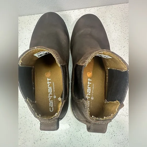 Carhartt Chelsea Wedge Boot Brown Oil Tanned  Leather Slip On Men’s Size 12