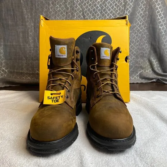Carhartt CMW6220 Work Boots Mens 11 Wide Brown Safety Toe Waterproof Industrial