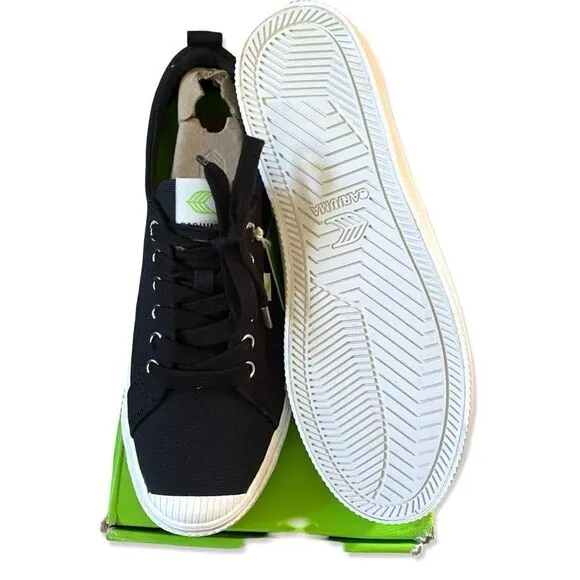 Cariuma OCA low black sneakers tennis everyday women’s 10.5 men’s 9 NIB