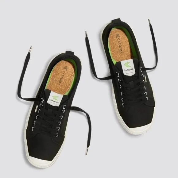 Cariuma OCA low black sneakers tennis everyday women’s 10.5 men’s 9 NIB