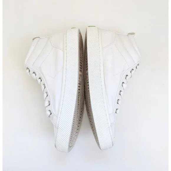 Cariuma OCA White High Tops Women's 8 Men's 6.5 Canvas Sneakers