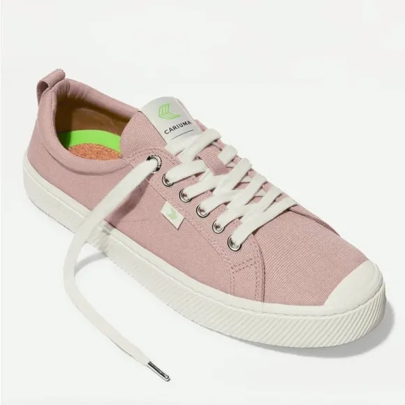 CARIUMA Women’s Rose Pink OCA Canvas Sneakers Recycled Vegan Organic Size 6