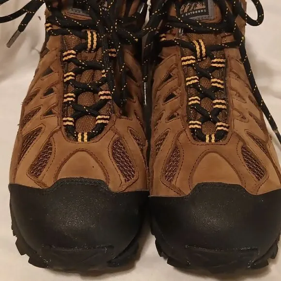 Carolina 4x4 steel toe waterproof hiking boots CA 4513 Brown leather size 9W