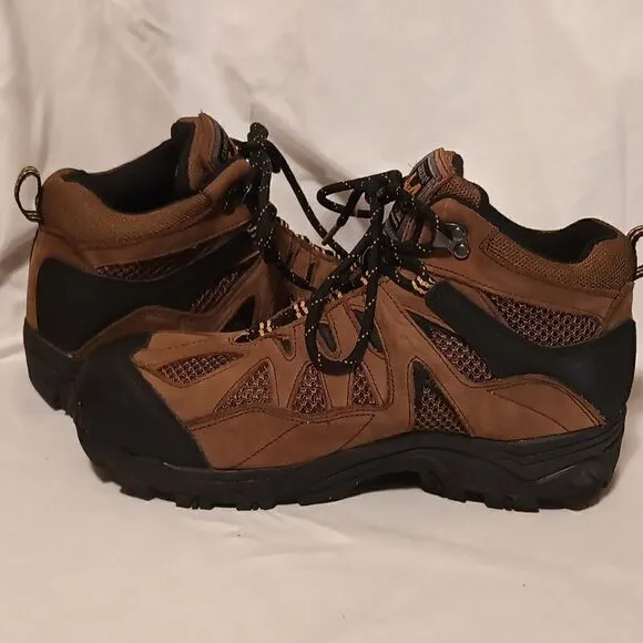 Carolina 4x4 steel toe waterproof hiking boots CA 4513 Brown leather size 9W