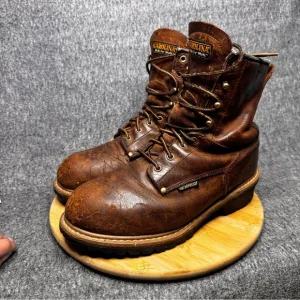 Carolina CA7821 Waterproof 600G Metguard Steel Toe 8 IN. Logger Boots Size 11.5