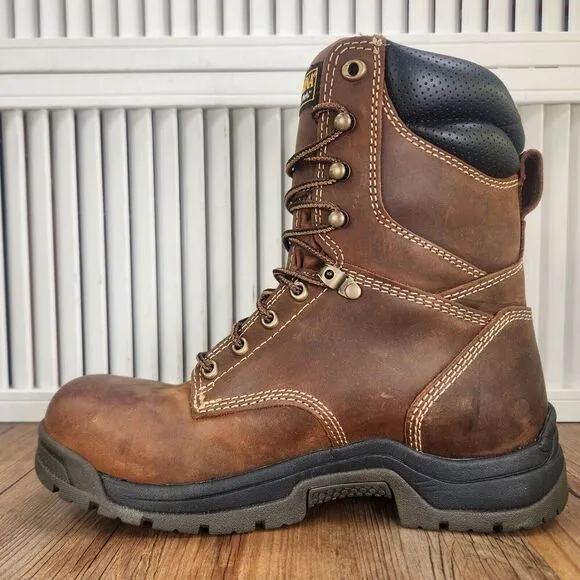 Carolina CA8020 Bruno Hi 8&quot; Waterproof Broad Soft Toe Work Boots Mens Size 8.5 D