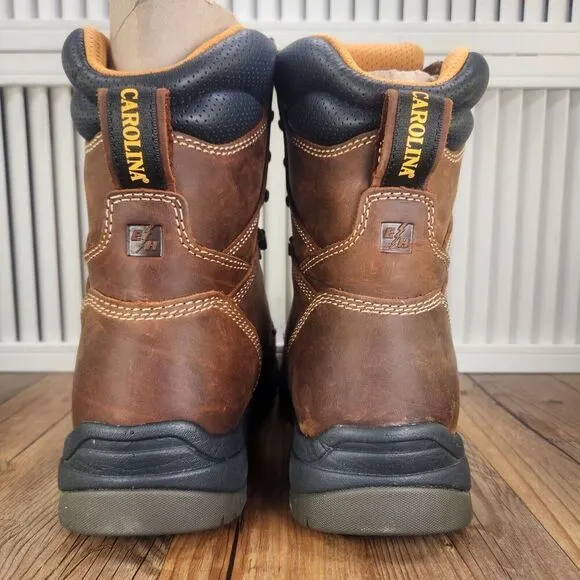 Carolina CA8020 Bruno Hi 8&quot; Waterproof Broad Soft Toe Work Boots Mens Size 8.5 D