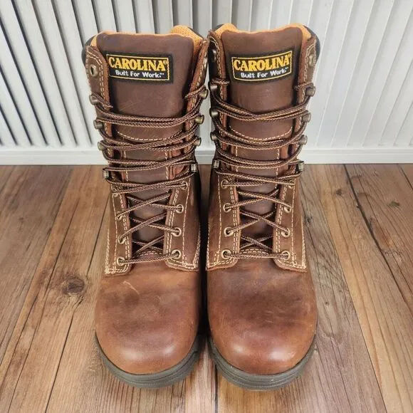 Carolina CA8020 Bruno Hi 8&quot; Waterproof Broad Soft Toe Work Boots Mens Size 8.5 D