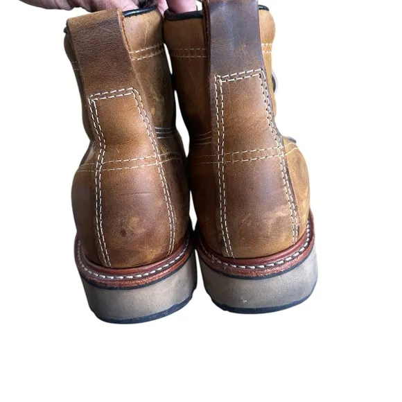 CAROLINA FERRIC MENS 6&quot; Steel TOE WORK BOOTS CA7029 10.5 D Brown