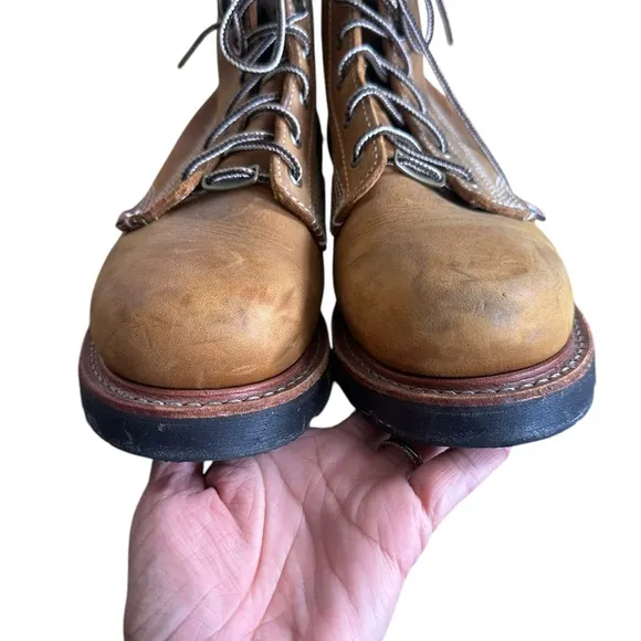 CAROLINA FERRIC MENS 6&quot; Steel TOE WORK BOOTS CA7029 10.5 D Brown