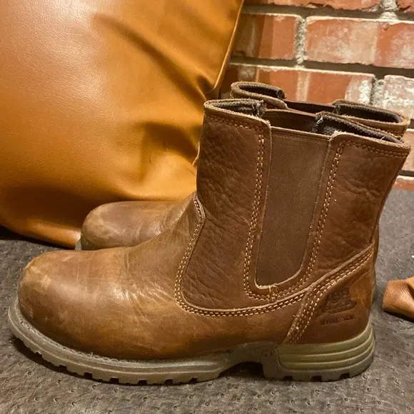 Caterpillar Footwear Women's Freedom Pull on St Construction STEEL TOES size 6