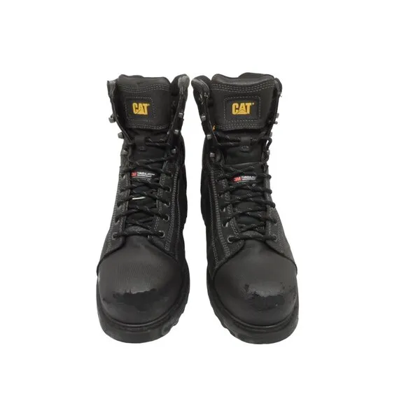 CATERPILLAR Men’s 8&quot; Control WP Composite Toe Work Boots P720211 Black Size 10W