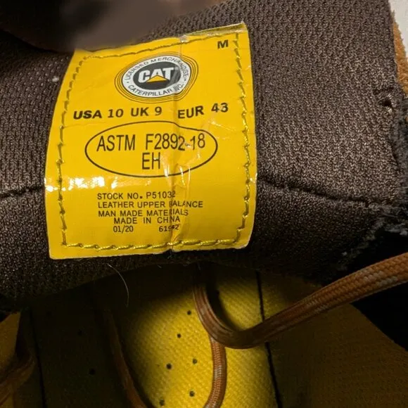 Caterpillar Men's Outbase Waterproof Work Boot Size 10