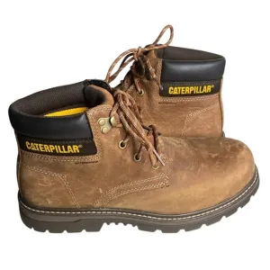 CATERPILLAR Safety Boots Outbase Brown Lace Ups P91209 Mens Size 10.5