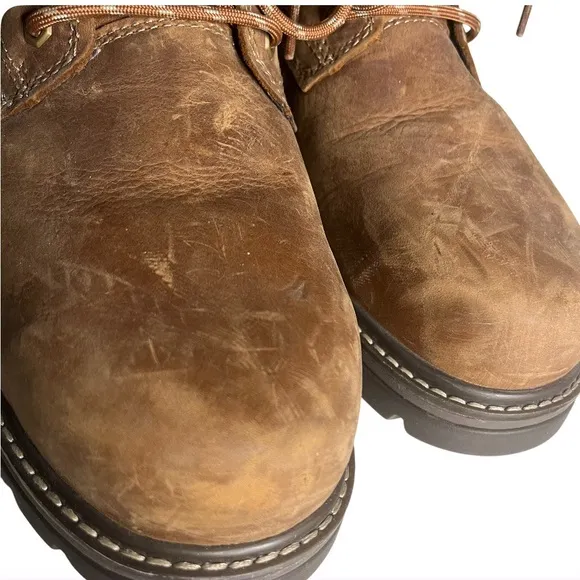 CATERPILLAR Safety Boots Outbase Brown Lace Ups P91209 Mens Size 10.5