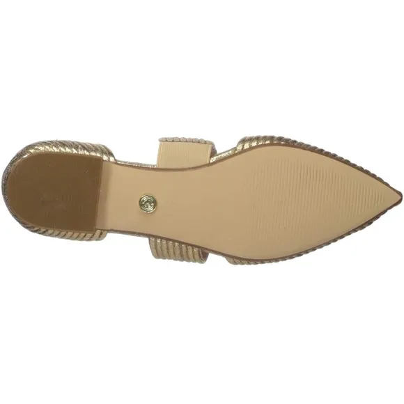 CECELIA NEW YORK Gold Textured Women's Flats SZ 7.5 nib
