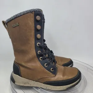 Chaco Borealis Tall Waterproof Boots Womens Sz 6.5 EU 37.5 Tan Mink Brown Shoes