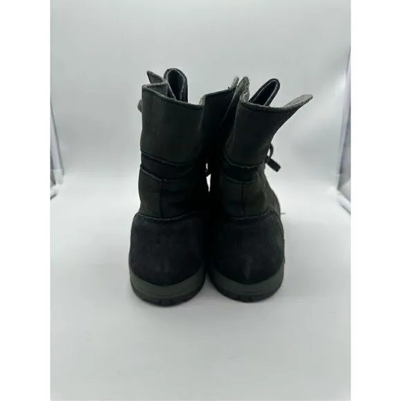 Chaco Natilly Lace-Up Fold Down Hiking Boots Black Women’s Size 9.5