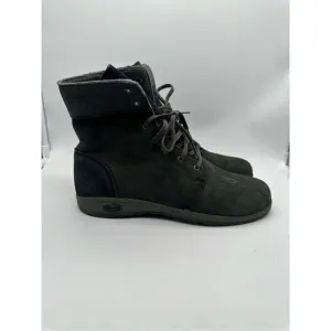 Chaco Natilly Lace-Up Fold Down Hiking Boots Black Women’s Size 9.5