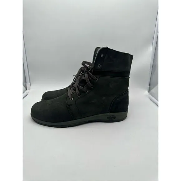 Chaco Natilly Lace-Up Fold Down Hiking Boots Black Women’s Size 9.5