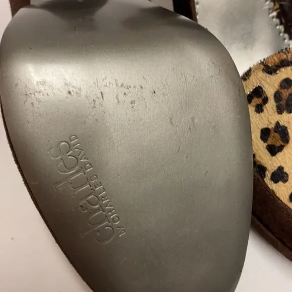 CHARLES DAVID LEOPARD 🐆 PRINT PLATFORM HEELS SIZE 8 A11