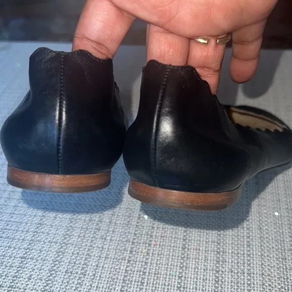 💵CHLOE♥️pre loved 🥰 Chloé Women's Lauren Black Ballet Flats Size 371/2 ,US 7.5