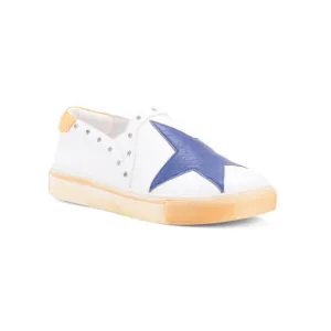 CHOCOLAT BLU White/nude Leather North Star Slip On Sneakers