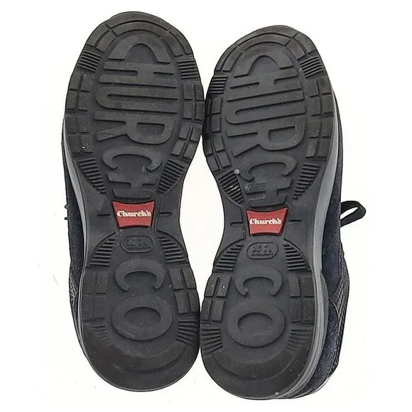 Church's CH873 Sneakers in Navy Blue Suede and Canvas