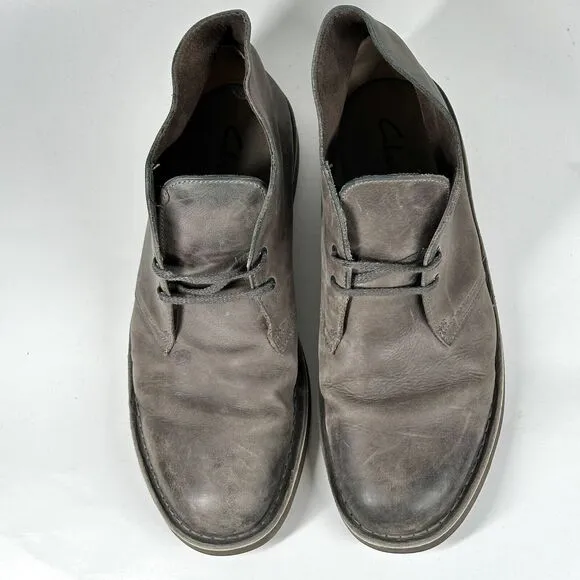 Clarks Boots Mens 11.5 M Brown Ankle Work Shoes Chukka Boot Orsen 15522