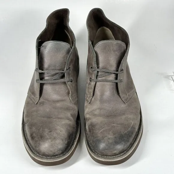 Clarks Boots Mens 11.5 M Brown Ankle Work Shoes Chukka Boot Orsen 15522
