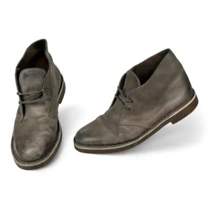 Clarks Boots Mens 11.5 M Brown Ankle Work Shoes Chukka Boot Orsen 15522