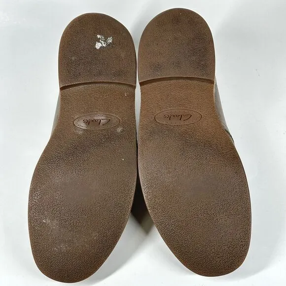 Clarks Boots Mens 11.5 M Brown Ankle Work Shoes Chukka Boot Orsen 15522